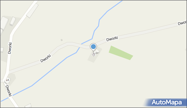 Dworki, Dworki, 21, mapa Dworki