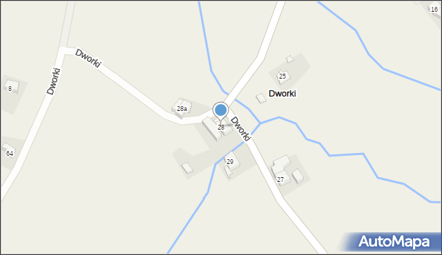 Dworki, Dworki, 28, mapa Dworki