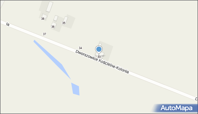 Dworszowice Kościelne-Kolonia, Dworszowice Kościelne-Kolonia, 33, mapa Dworszowice Kościelne-Kolonia