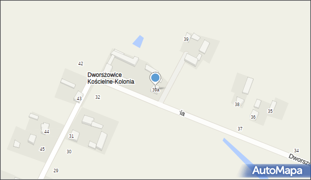Dworszowice Kościelne-Kolonia, Dworszowice Kościelne-Kolonia, 39a, mapa Dworszowice Kościelne-Kolonia