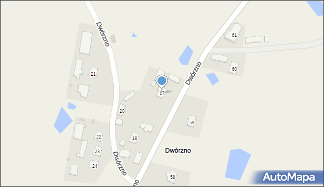 Dwórzno, Dwórzno, 17, mapa Dwórzno