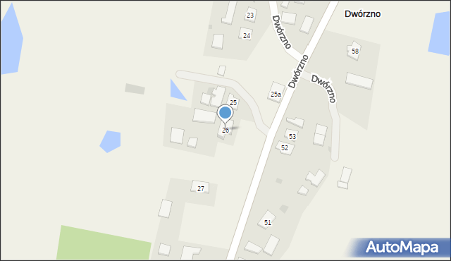 Dwórzno, Dwórzno, 26, mapa Dwórzno