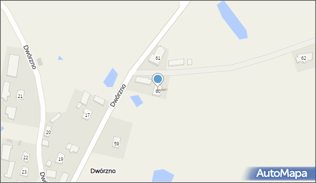 Dwórzno, Dwórzno, 60, mapa Dwórzno