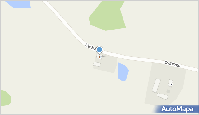 Dwórzno, Dwórzno, 8, mapa Dwórzno