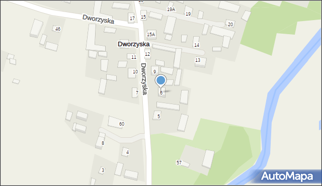 Dworzyska, Dworzyska, 6, mapa Dworzyska