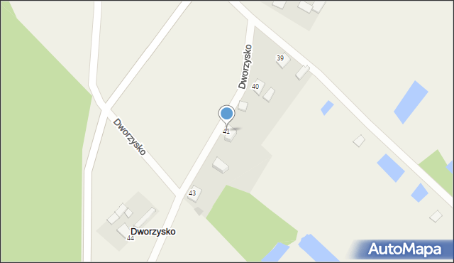 Dworzysko, Dworzysko, 41, mapa Dworzysko