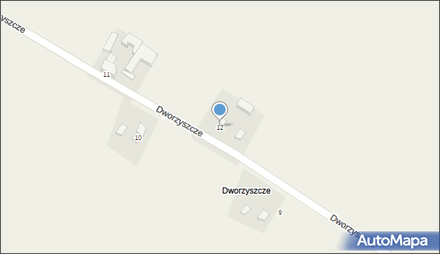 Dworzyszcze, Dworzyszcze, 12, mapa Dworzyszcze