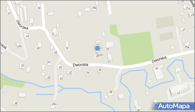 Dynów, Dworska, 19, mapa Dynów