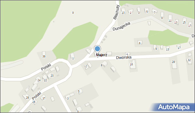 Falsztyn, Dworska, 3, mapa Falsztyn