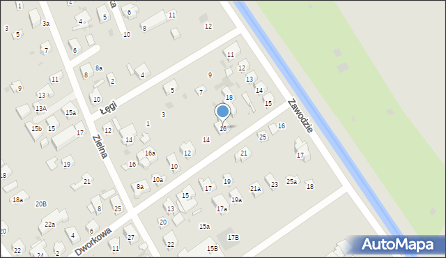 Gdańsk, Dworkowa, 16, mapa Gdańska