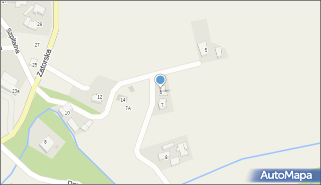 Gierałtowice, Dworska, 6, mapa Gierałtowice