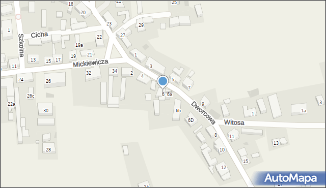 Główczyce, Dworcowa, 6, mapa Główczyce
