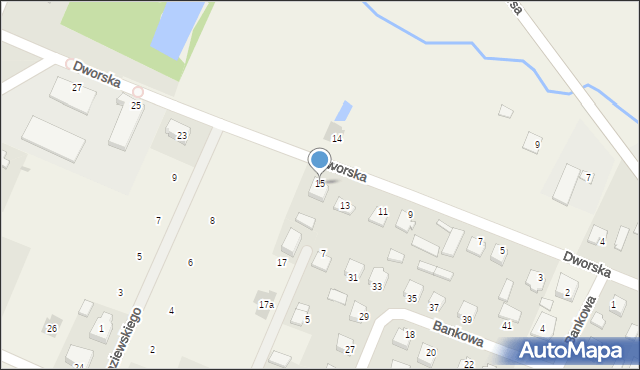 Górzno, Dworska, 15, mapa Górzno