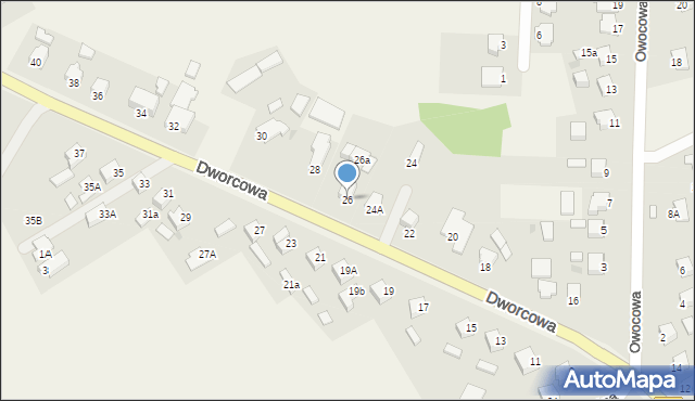 Grębocin, Dworcowa, 26, mapa Grębocin