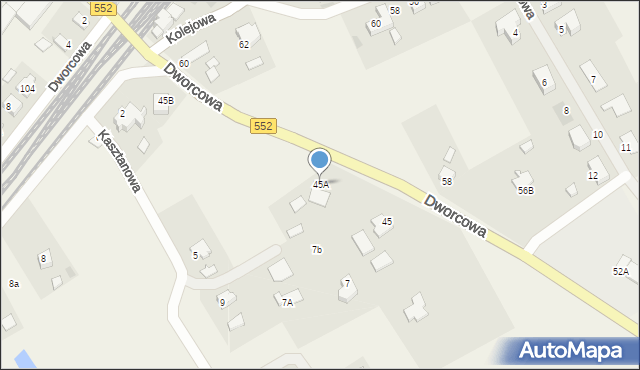 Grębocin, Dworcowa, 45A, mapa Grębocin