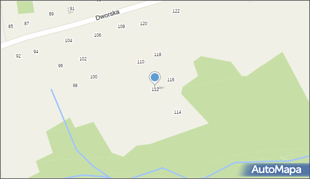 Izdebnik, Dworska, 112, mapa Izdebnik