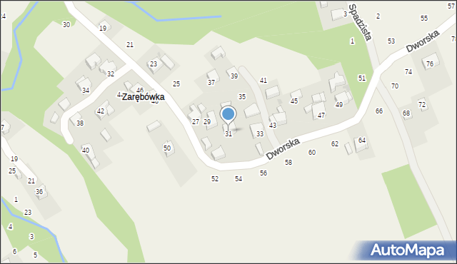 Izdebnik, Dworska, 31, mapa Izdebnik