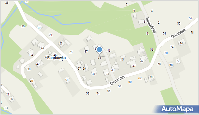 Izdebnik, Dworska, 35, mapa Izdebnik