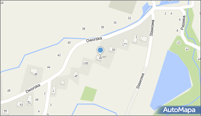 Jastrzębia, Dworska, 41, mapa Jastrzębia