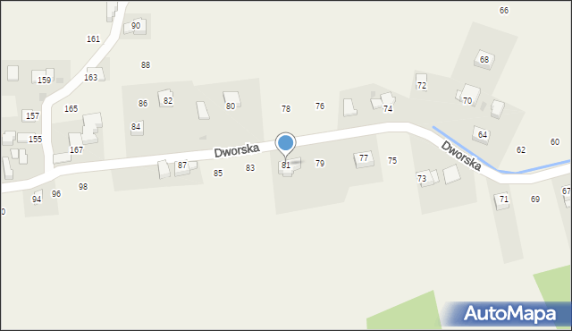 Jastrzębia, Dworska, 81, mapa Jastrzębia