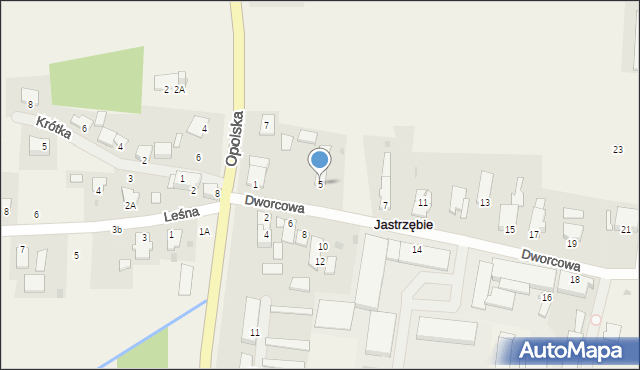 Jastrzębie, Dworcowa, 5, mapa Jastrzębie