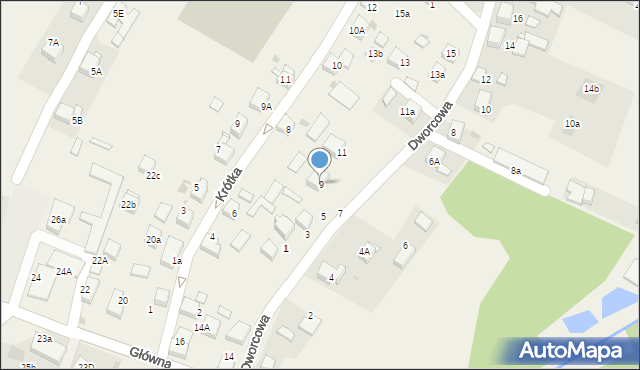 Jejkowice, Dworcowa, 9, mapa Jejkowice