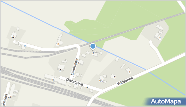 Kielcza, Dworcowa, 8, mapa Kielcza