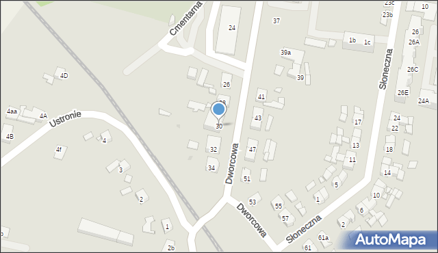 Kłecko, Dworcowa, 30, mapa Kłecko