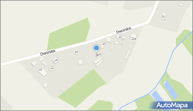 Kłomnice, Dworska, 18, mapa Kłomnice