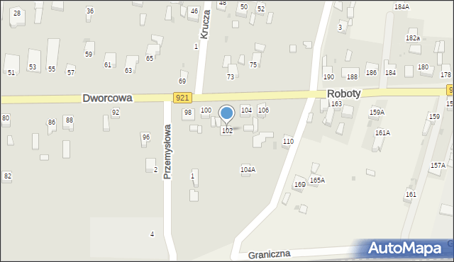 Knurów, Dworcowa, 102, mapa Knurów
