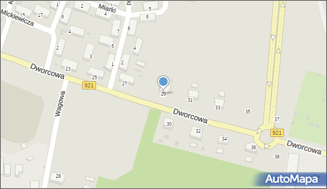 Knurów, Dworcowa, 29, mapa Knurów