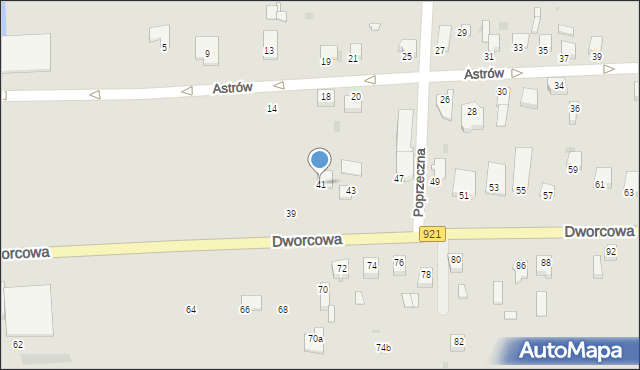 Knurów, Dworcowa, 41, mapa Knurów