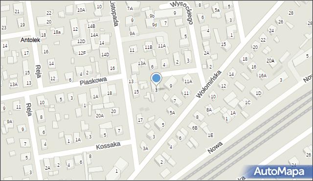 Kobyłka, Dwernickiego Józefa, gen., 3, mapa Kobyłka
