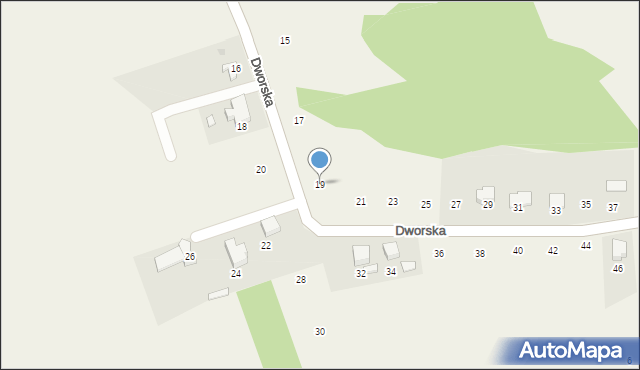 Kostkowice, Dworska, 19, mapa Kostkowice