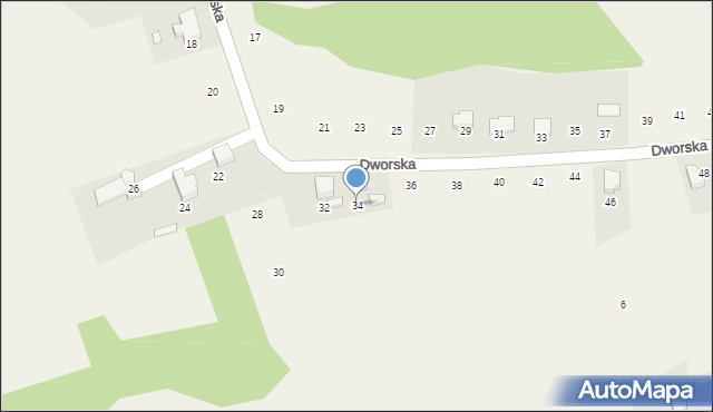 Kostkowice, Dworska, 34, mapa Kostkowice