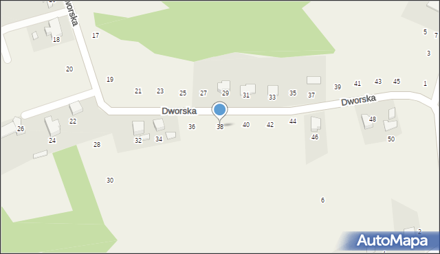 Kostkowice, Dworska, 38, mapa Kostkowice