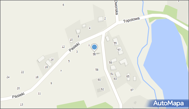 Kostkowice, Dworska, 56, mapa Kostkowice