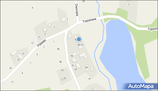 Kostkowice, Dworska, 57, mapa Kostkowice