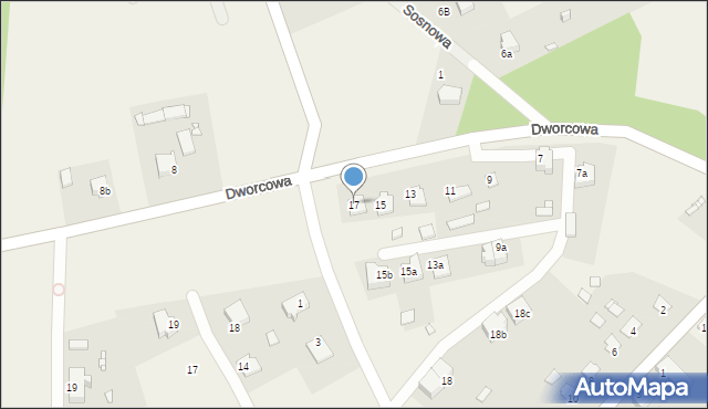 Kruklanki, Dworcowa, 17, mapa Kruklanki