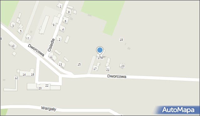 Leśnica, Dworcowa, 17A, mapa Leśnica