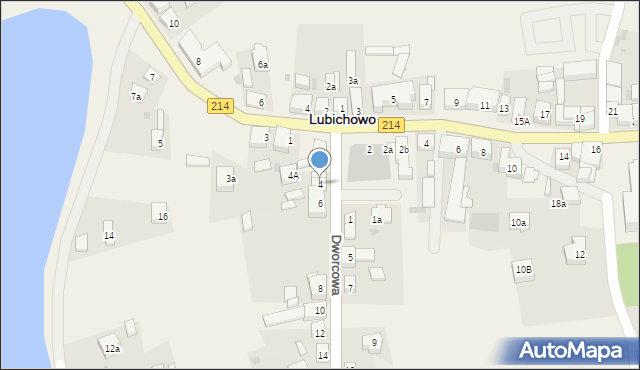 Lubichowo, Dworcowa, 4, mapa Lubichowo