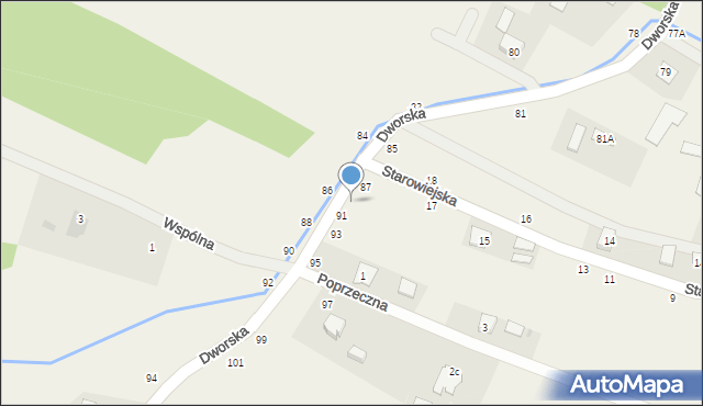 Luszowice, Dworska, 89, mapa Luszowice