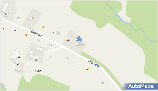 Łyczanka, Dworska, 20, mapa Łyczanka