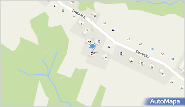 Łyczanka, Dworska, 55A, mapa Łyczanka