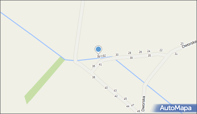 Maliszew, Dworska, 34, mapa Maliszew