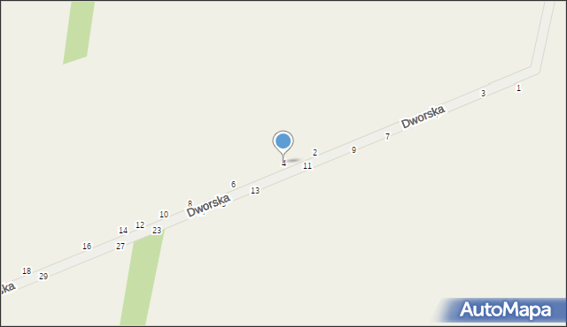 Maliszew, Dworska, 4, mapa Maliszew