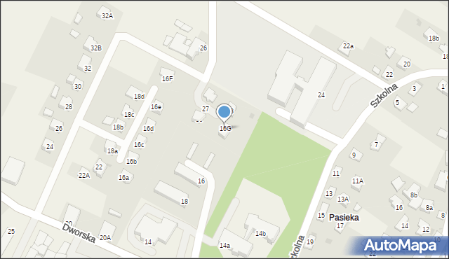 Miejsce Piastowe, Dworska, 16G, mapa Miejsce Piastowe