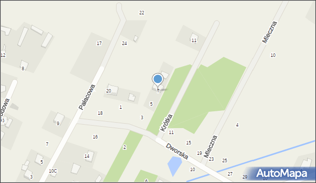 Mleczków, Dworska, 7, mapa Mleczków