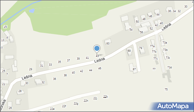 Modlniczka, Dworska, 43, mapa Modlniczka