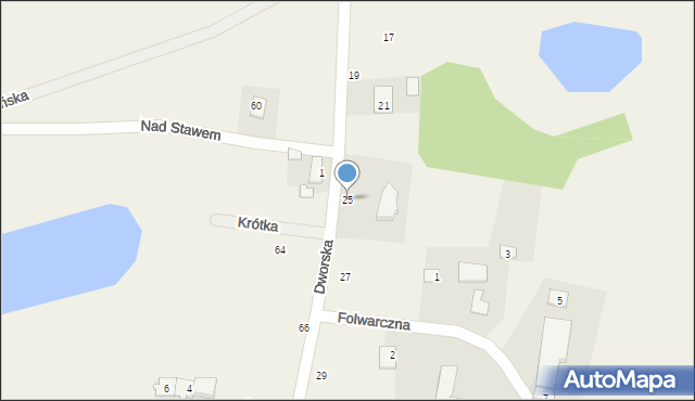 Morzewiec, Dworska, 25, mapa Morzewiec